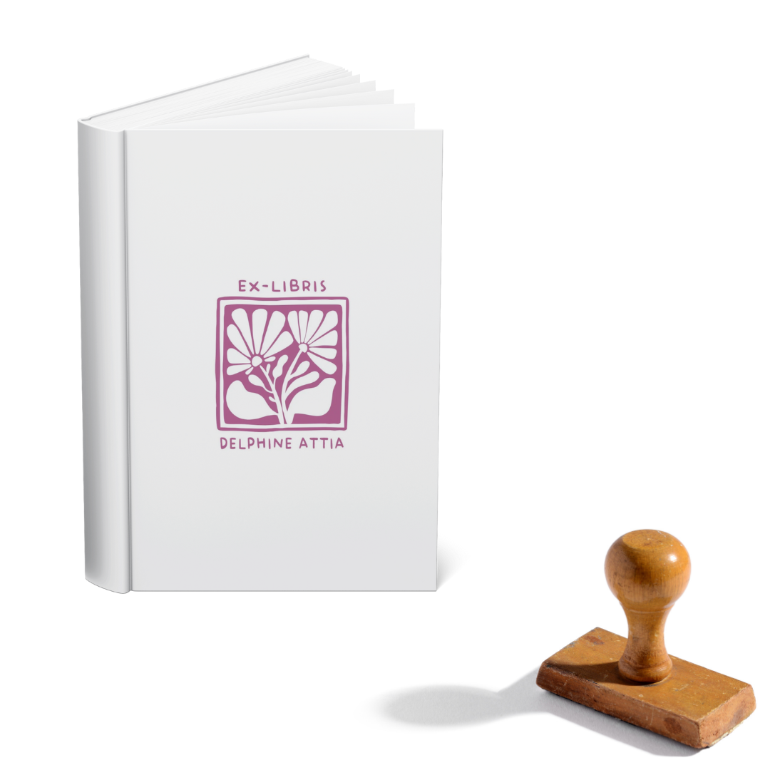 Tampon ex-libris herbier VE2