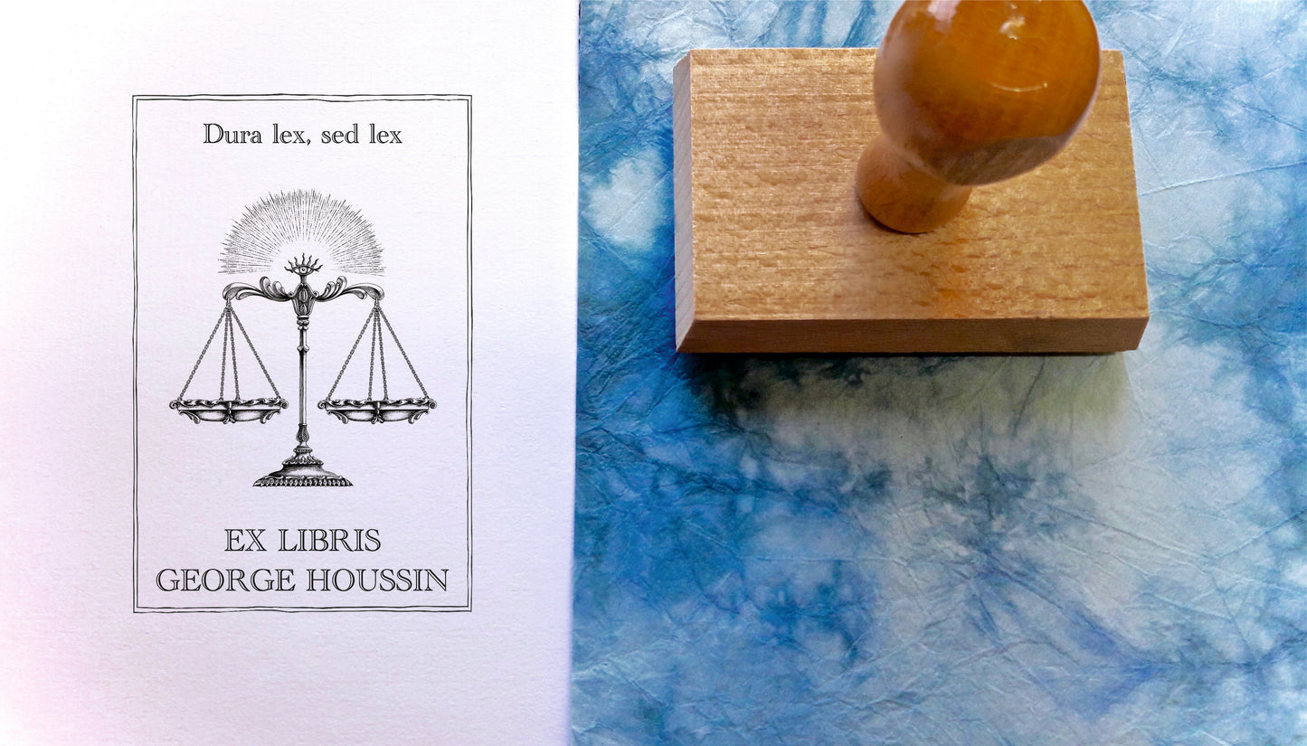 Tampon ex-libris passion et livre VA2