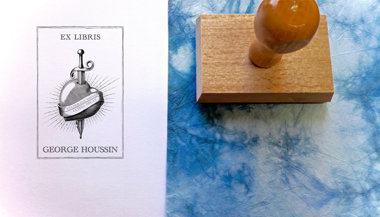Tampon ex-libris passion et livre VA3