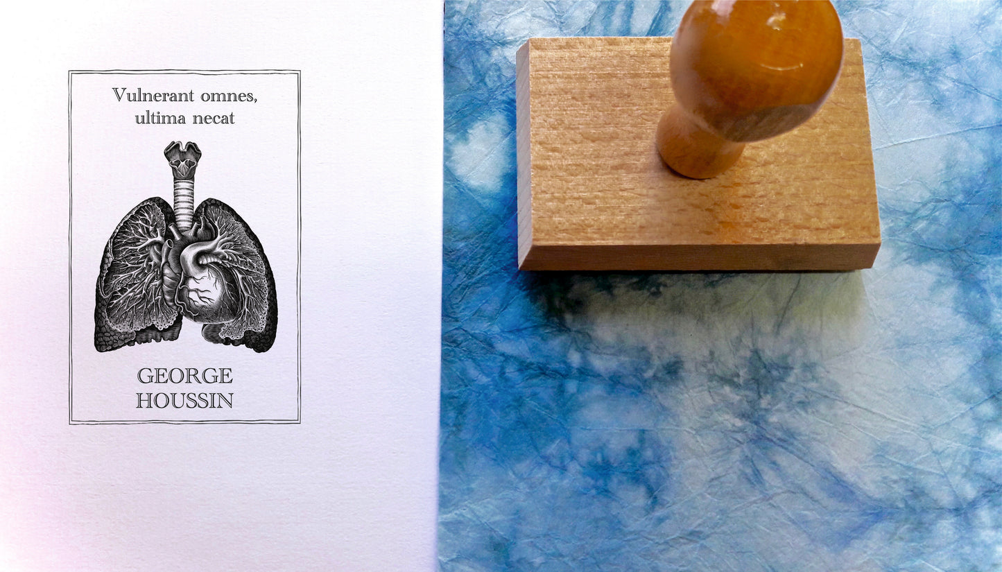 Tampon ex-libris passion et livre VA4