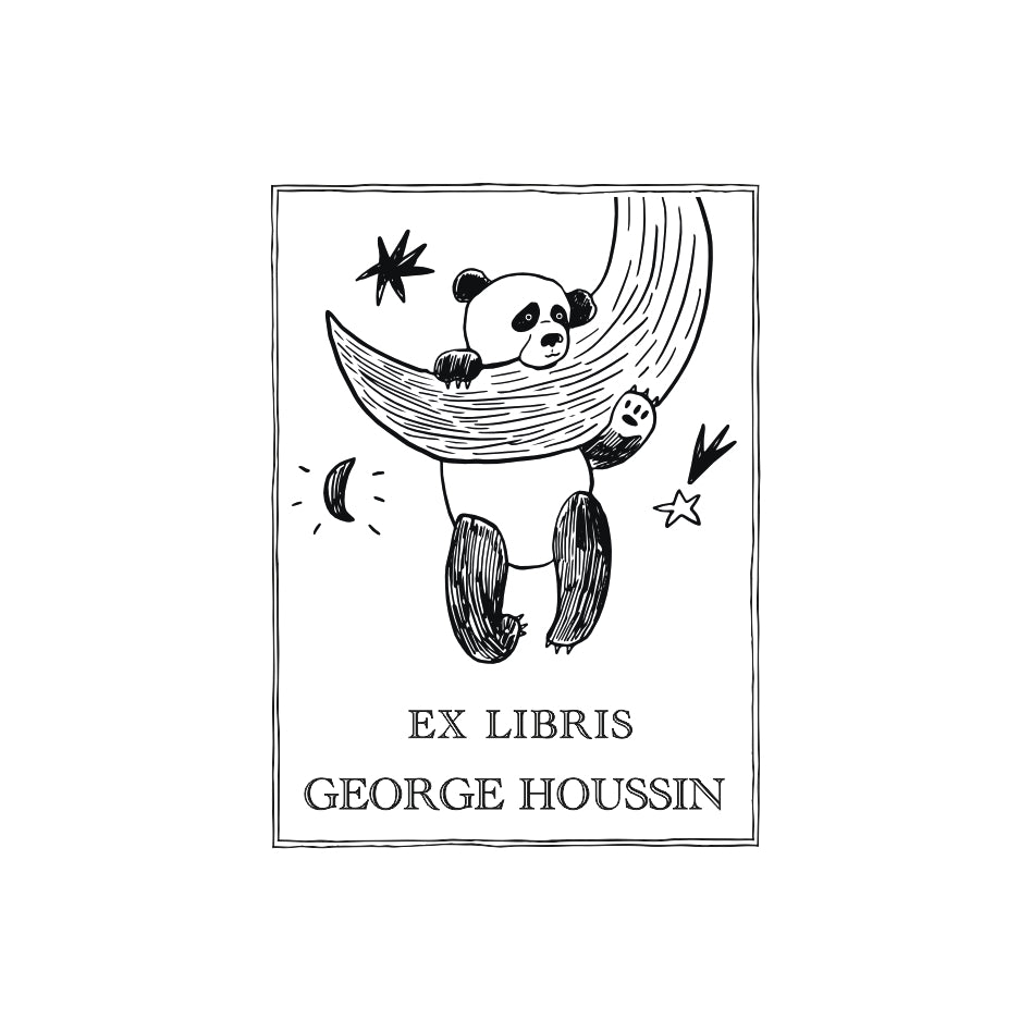 Tampon ex-libris animaux vintage VC14