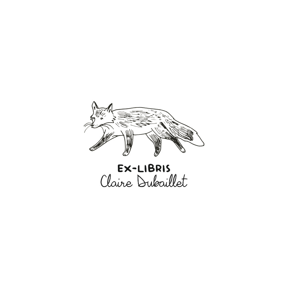 Tampon ex-libris terrier VD2