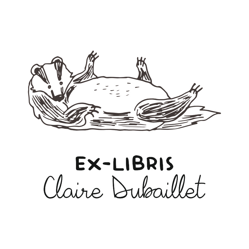 Tampon ex-libris terrier VD5