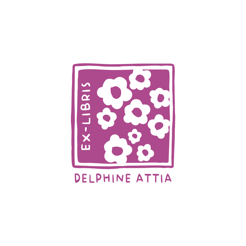 Tampon ex-libris herbier VE12