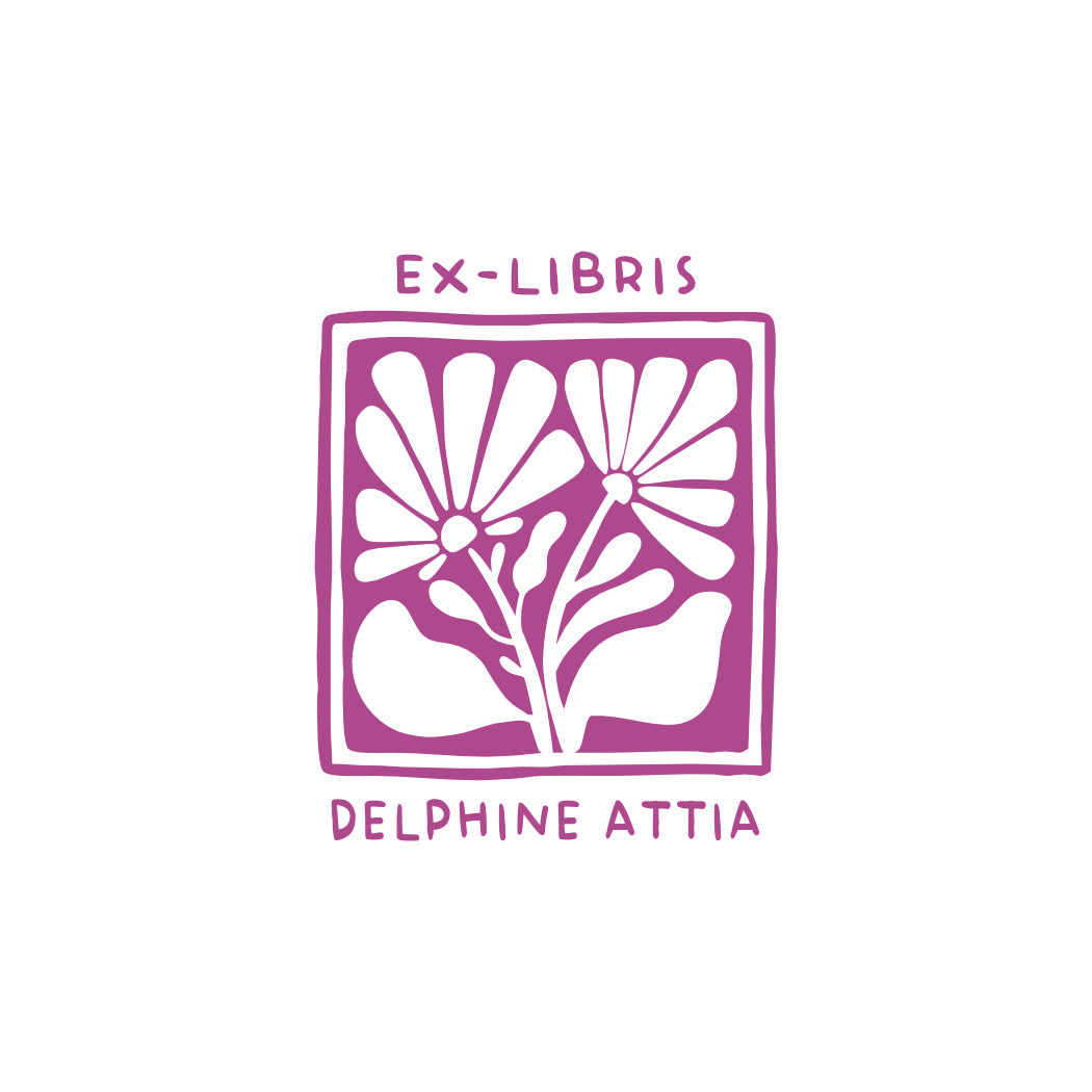 Tampon ex-libris herbier VE2