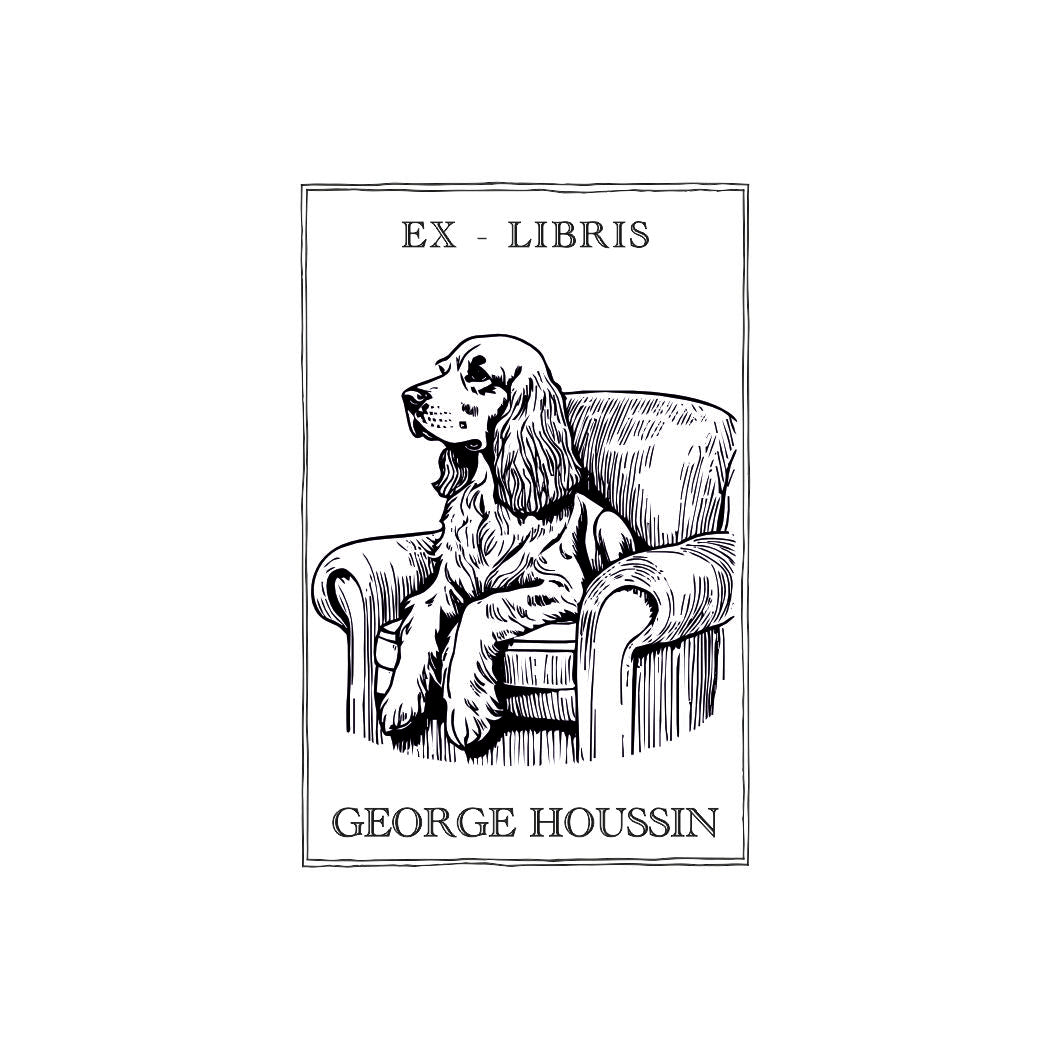 Tampon ex-libris Animaux vintage VF7