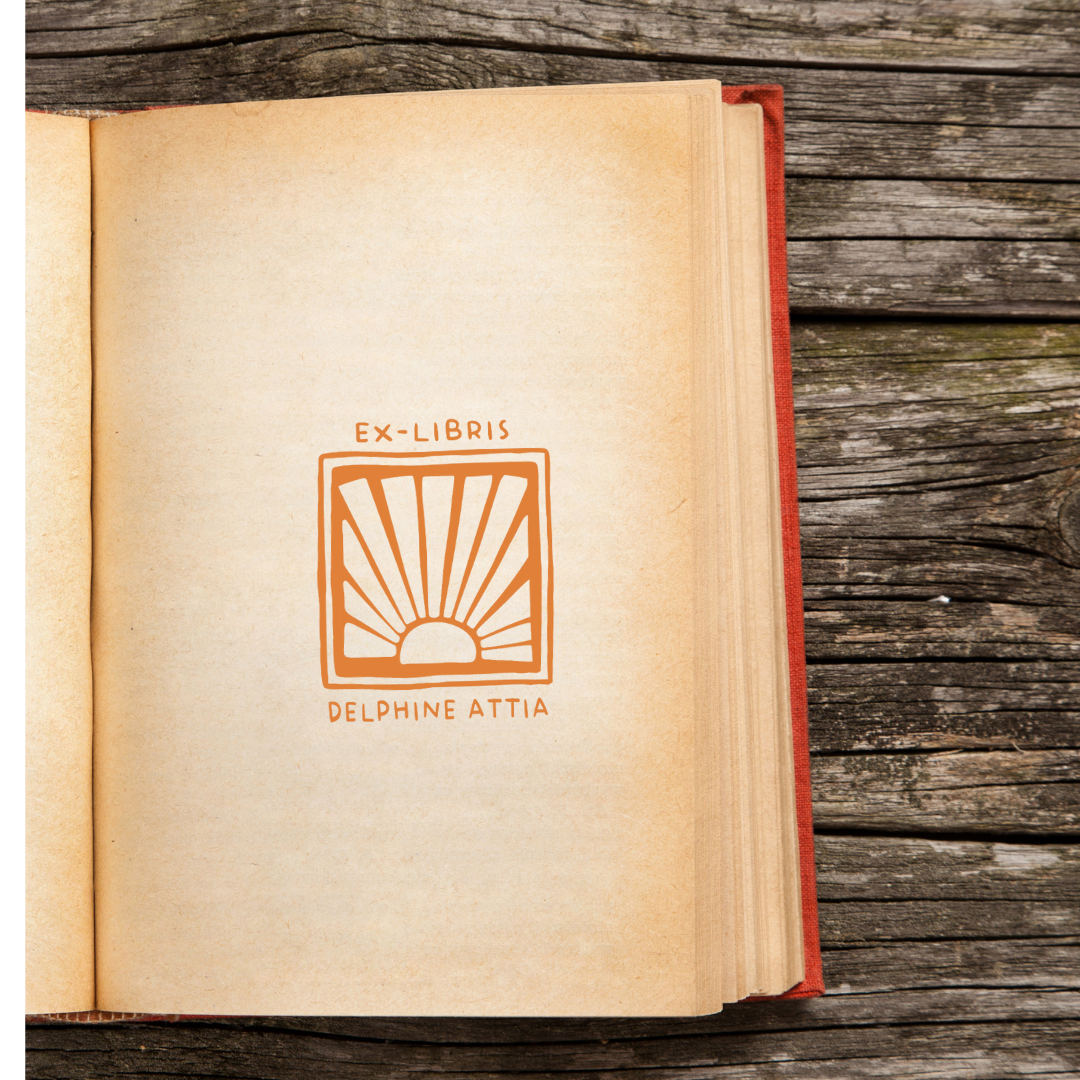 Tampon ex-libris herbier VE9