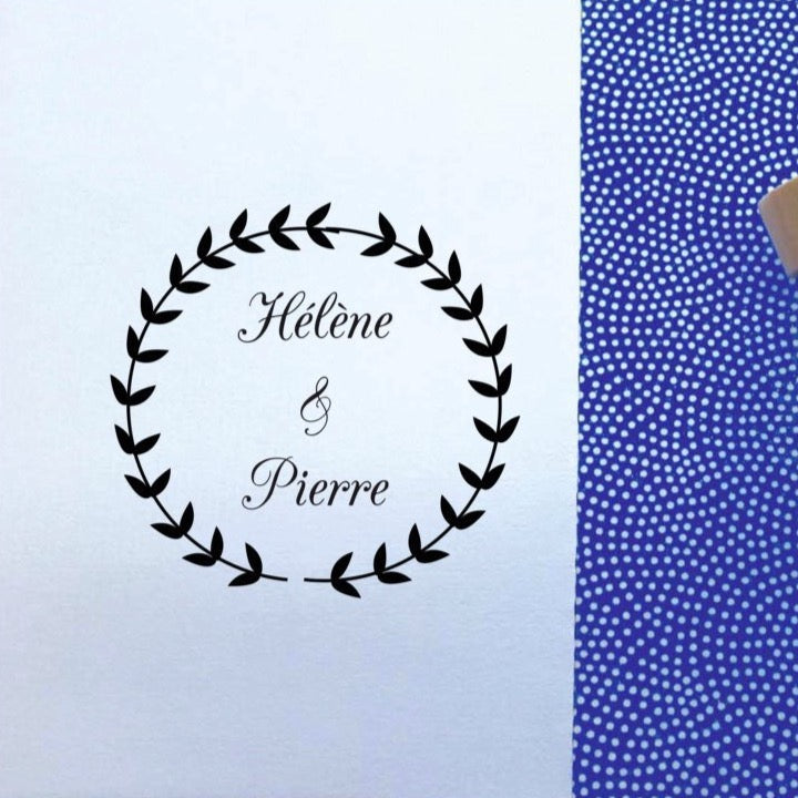 Tampon mariage Hélène & Pierre