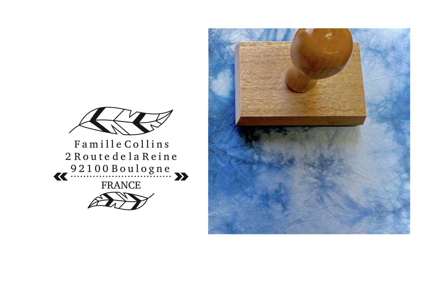 Tampon adresse famille Collins