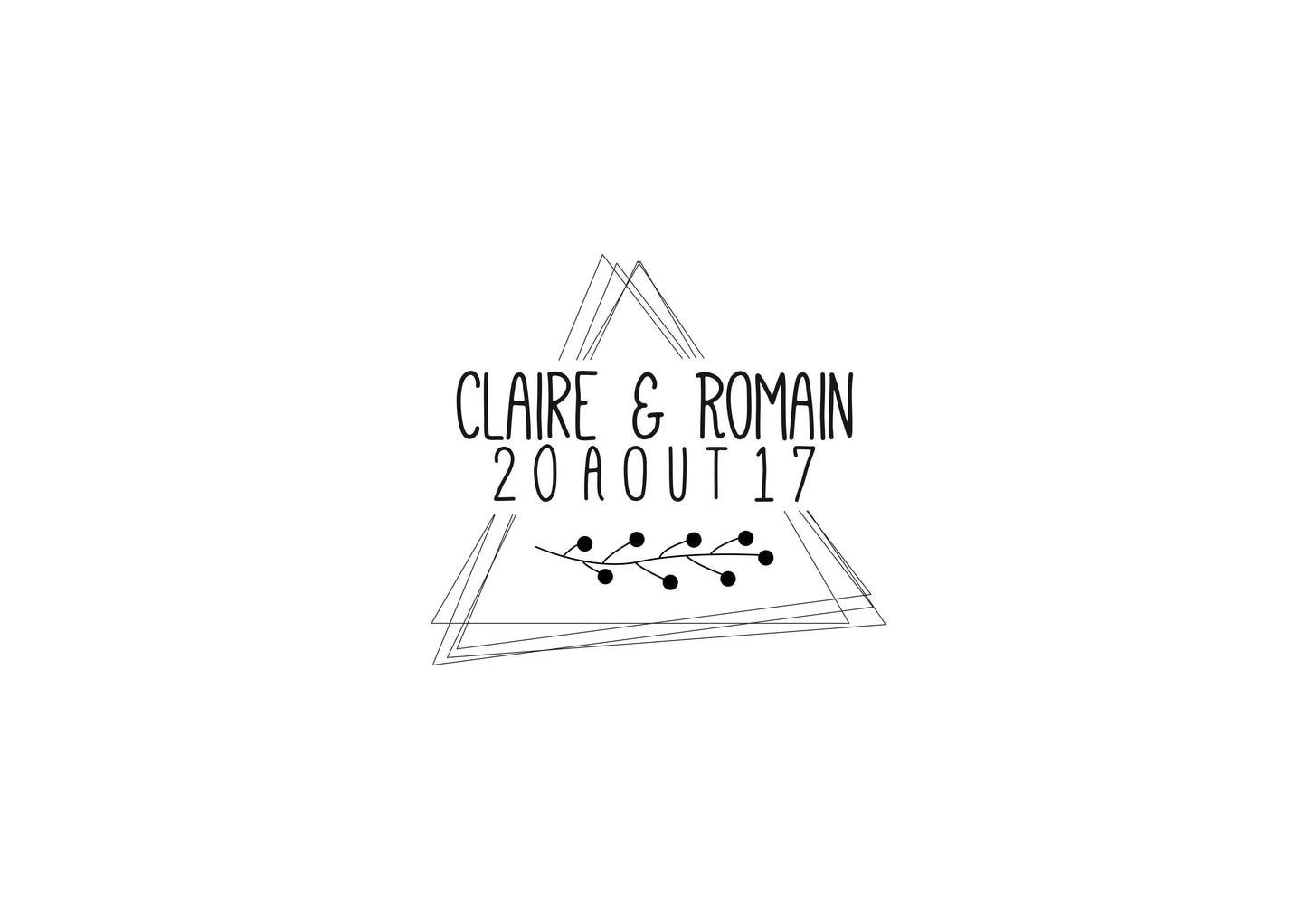 Tampon mariage Claire & Romain