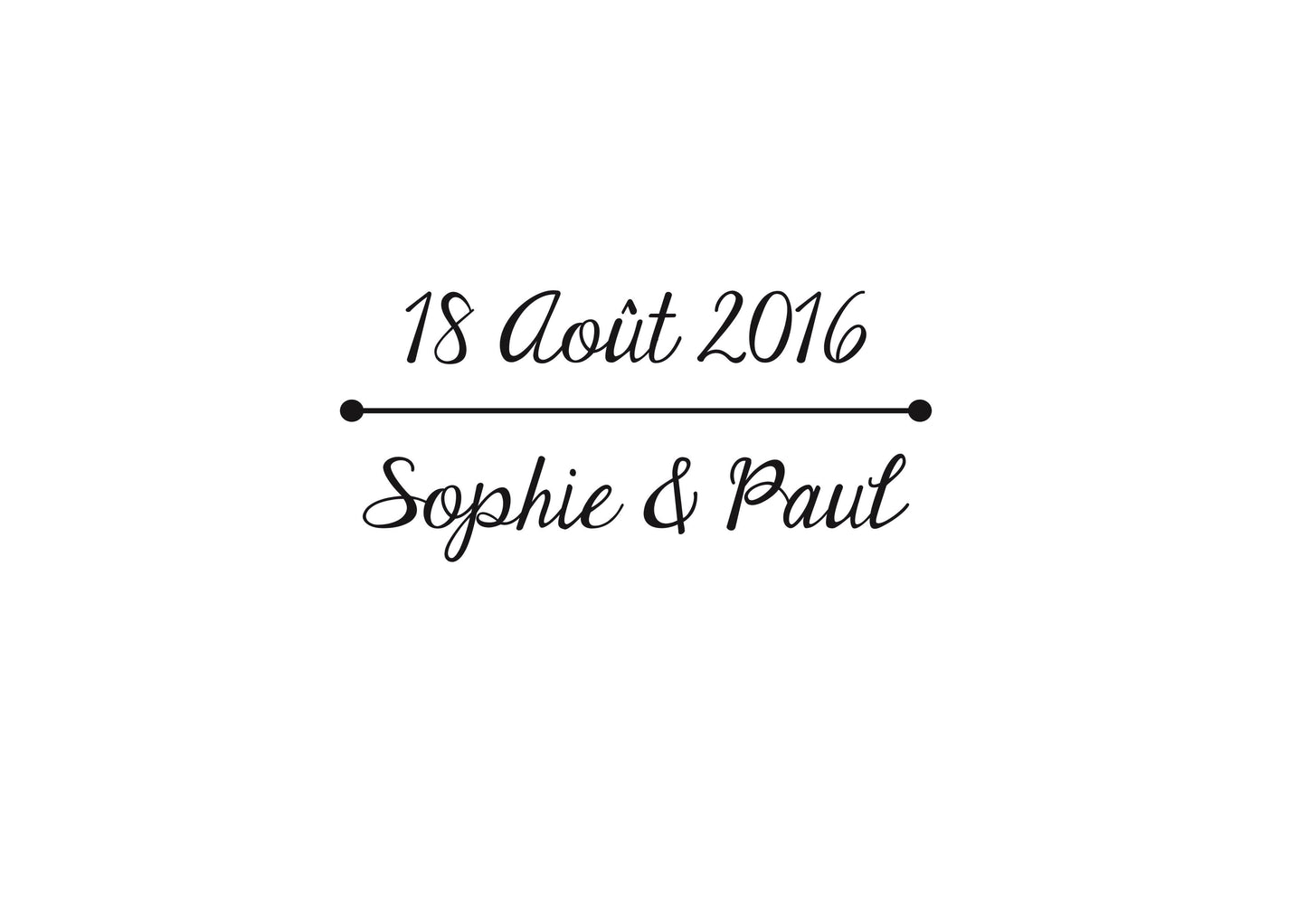 Tampon mariage Sophie & Paul