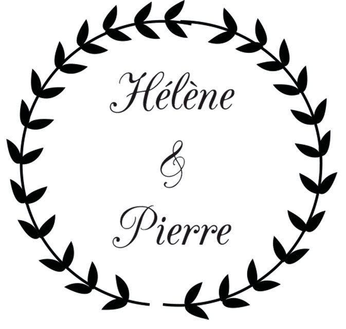 Tampon mariage logo personnalisé