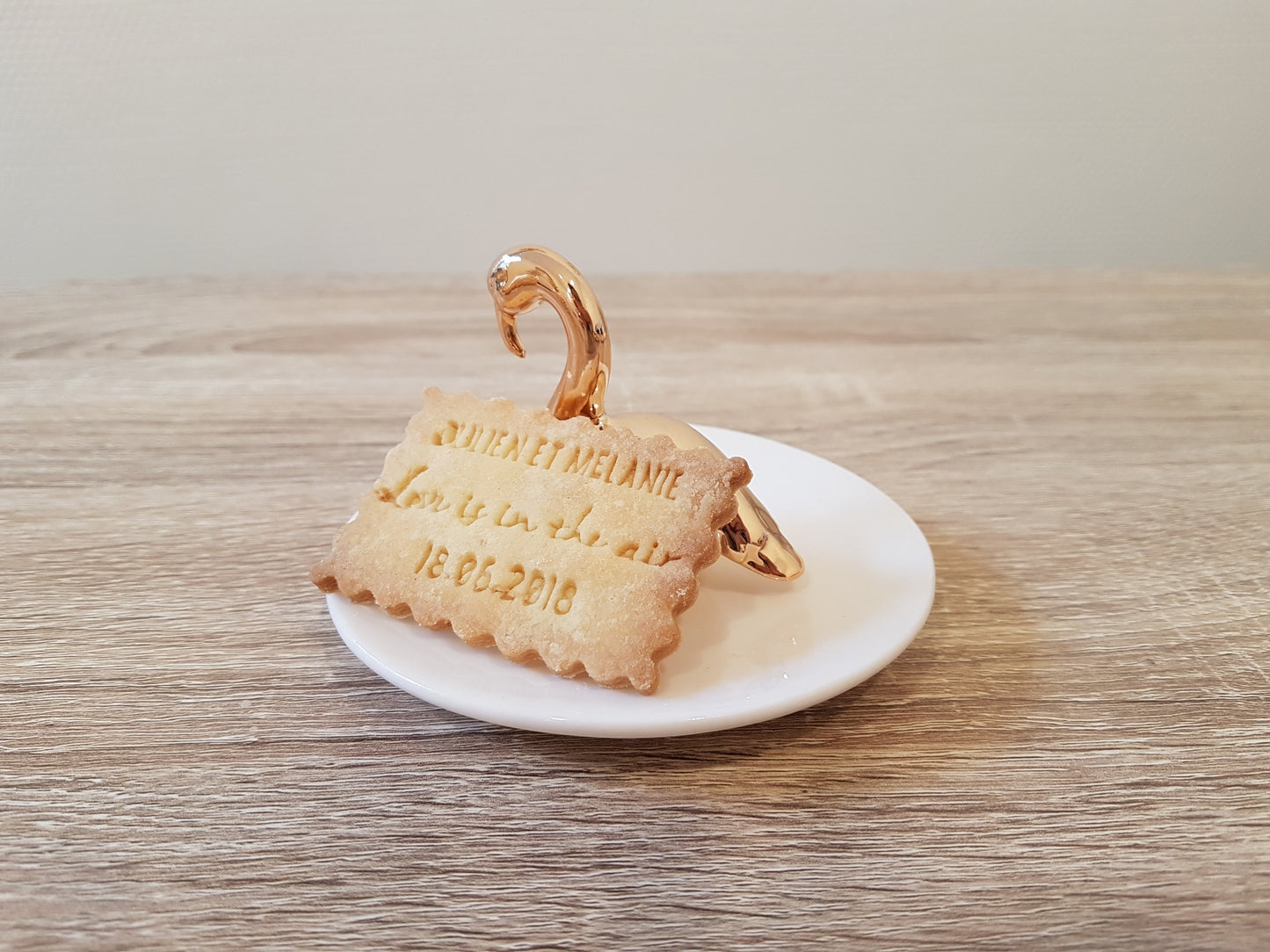 Tampon biscuit mariage Julien et Mélanie