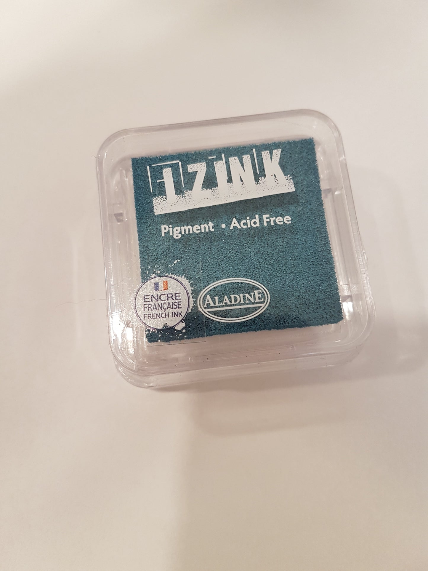 Encreur ALADINE izink pour tampon bois couleur turquoise