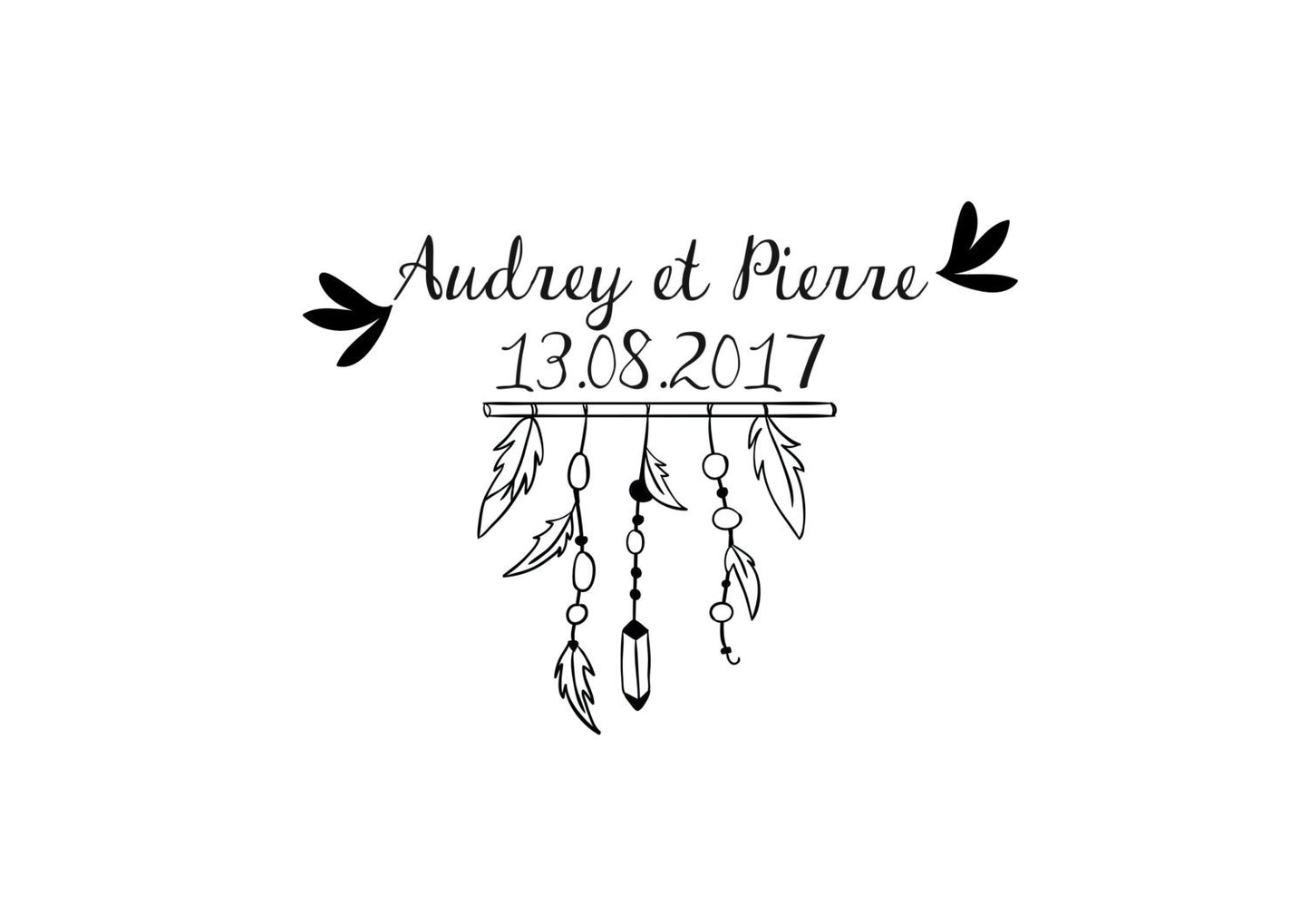 Tampon mariage Audrey & Pierre