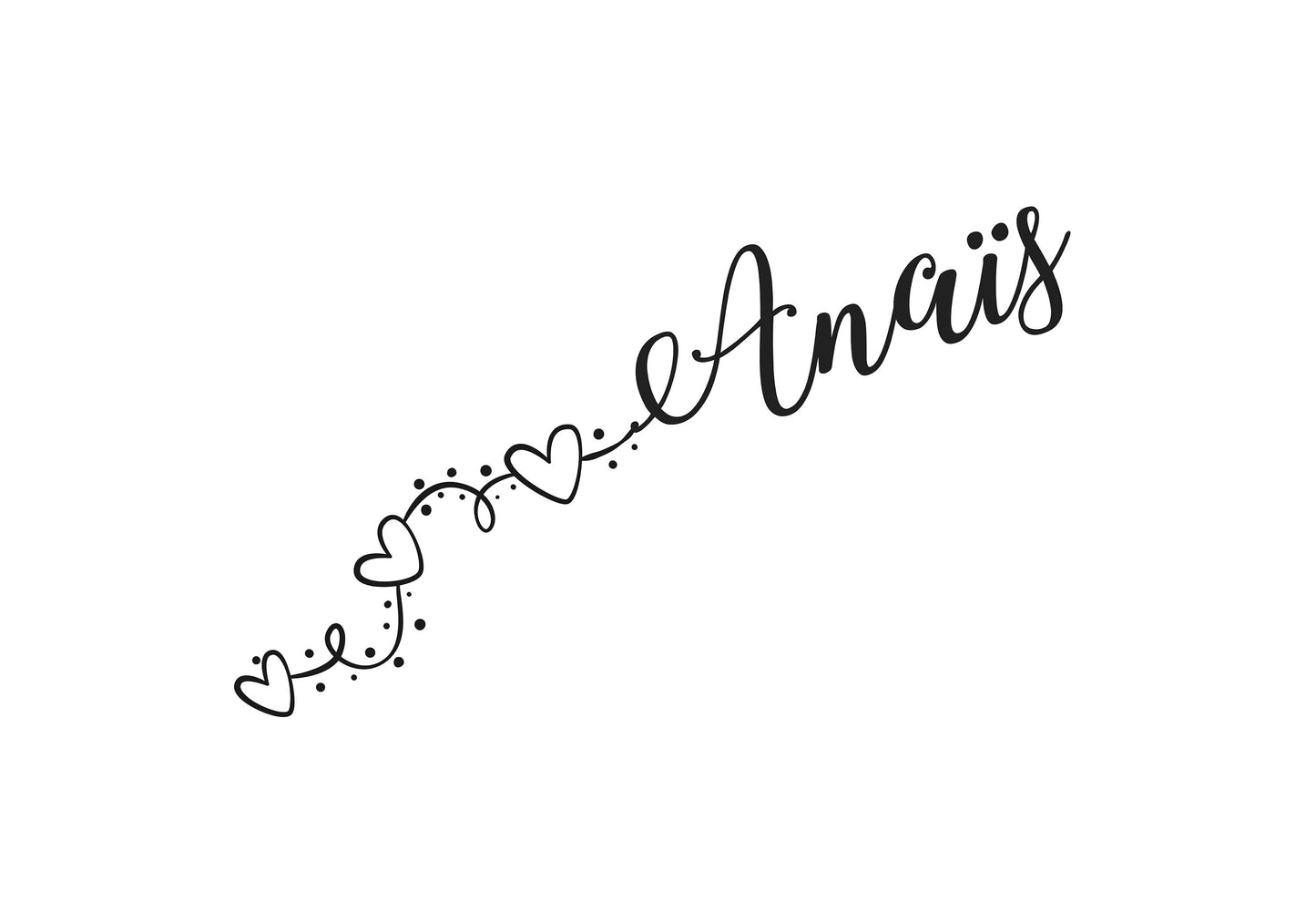 Tampon baptême personnalisé Anaïs