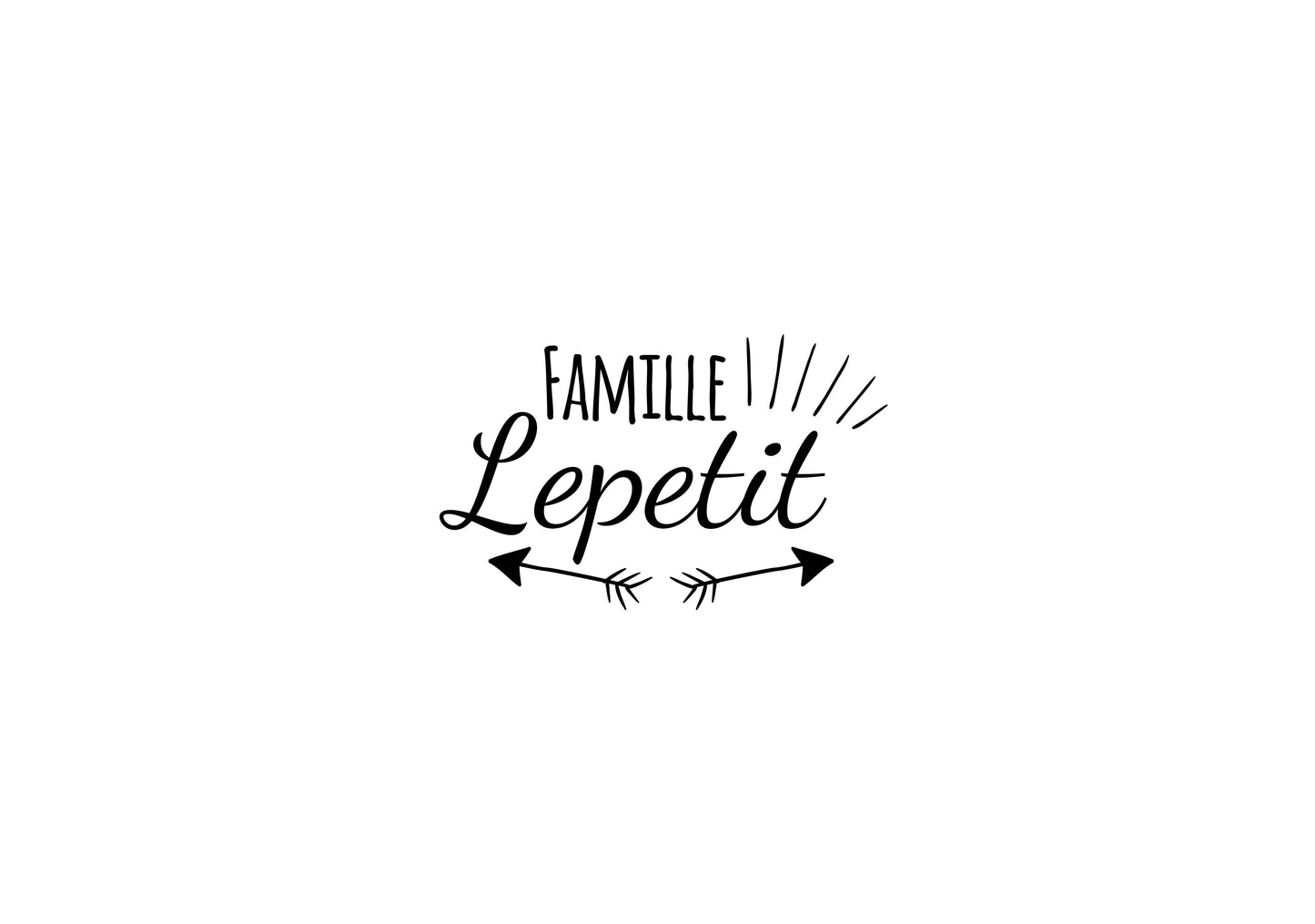 Tampon famille personnalisé, tampon logo famille personnalisable, tampon logo famille sur mesure pour décorer vos papeteries de famille