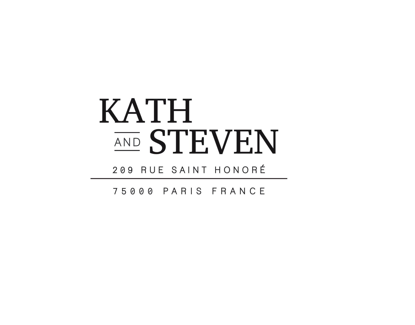 Tampon adresse sur mesure KATH & STEVEN
