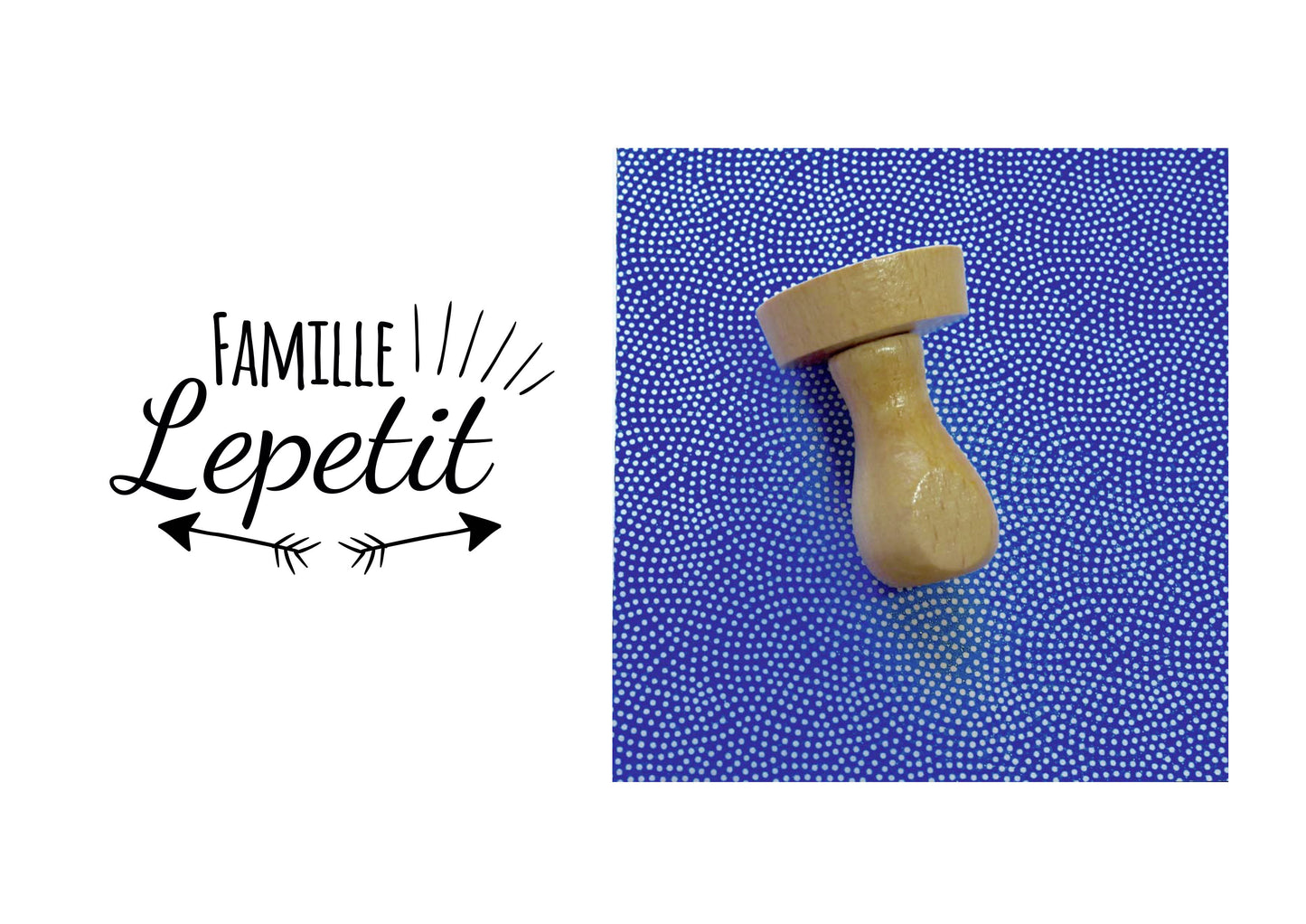 Tampon famille personnalisé, tampon logo famille personnalisable, tampon logo famille sur mesure pour décorer vos papeteries de famille