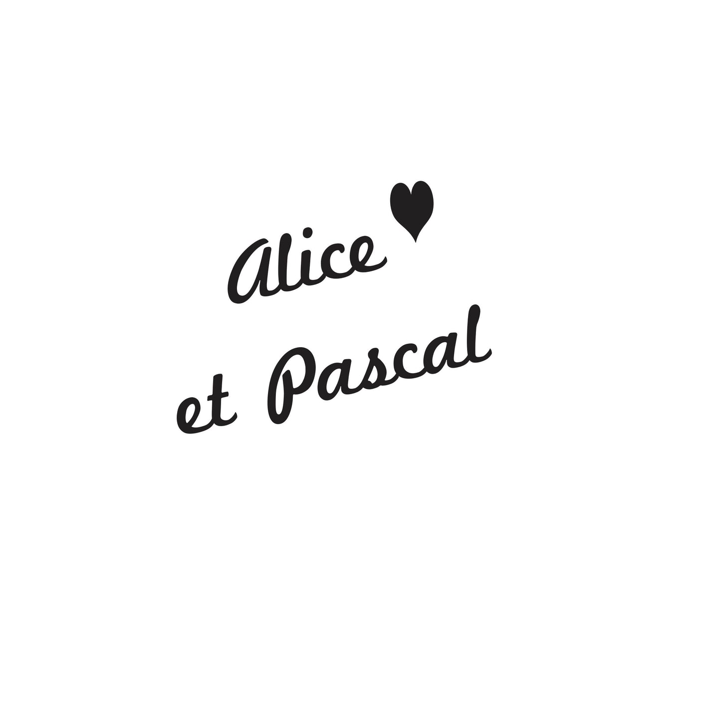 Tampon biscuit mariage Alice & Pascal