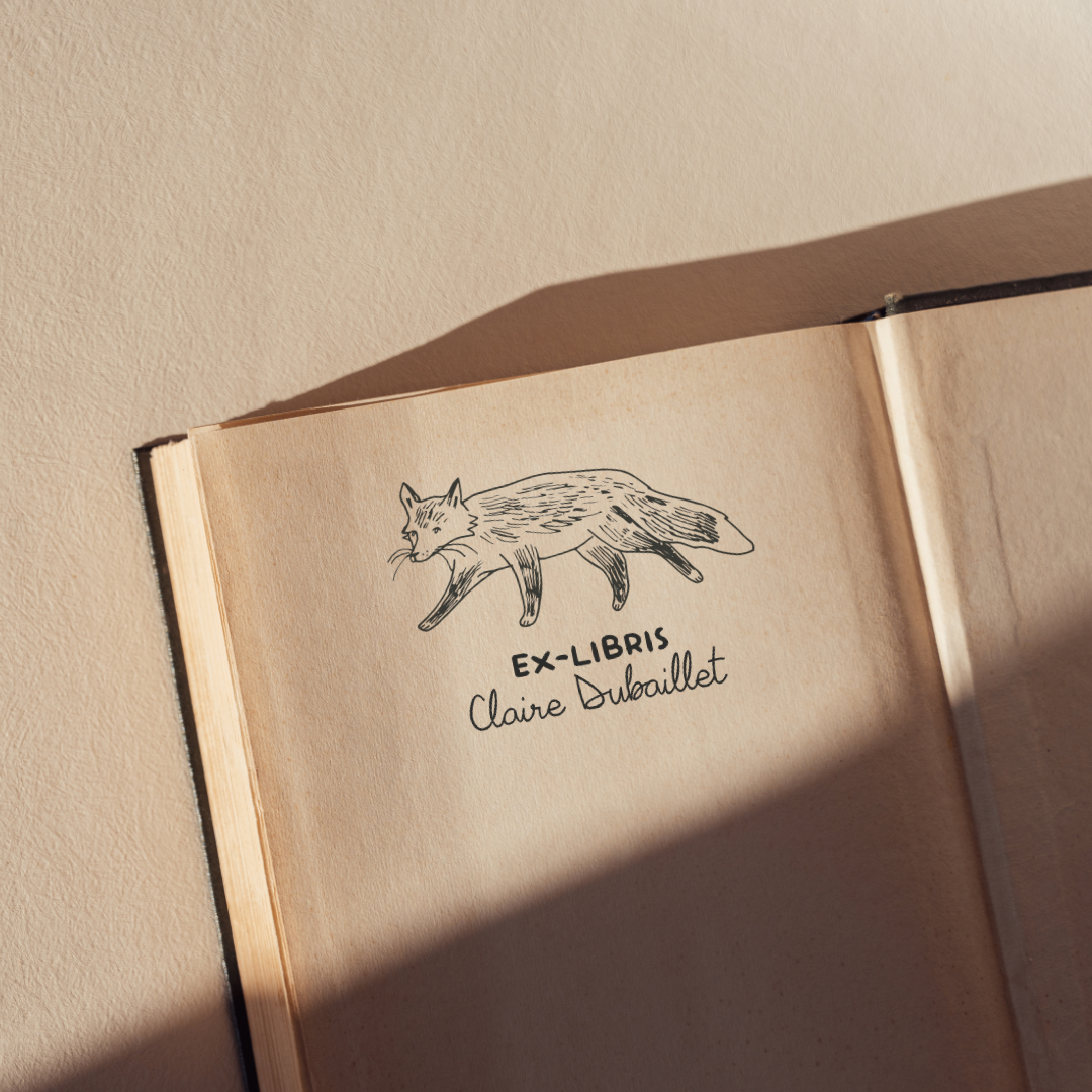 Tampon ex-libris terrier