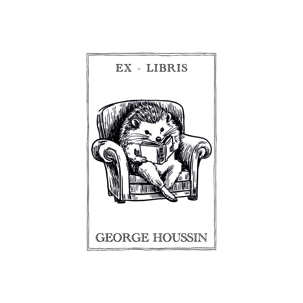 Tampon ex-libris Animaux vintage VF2