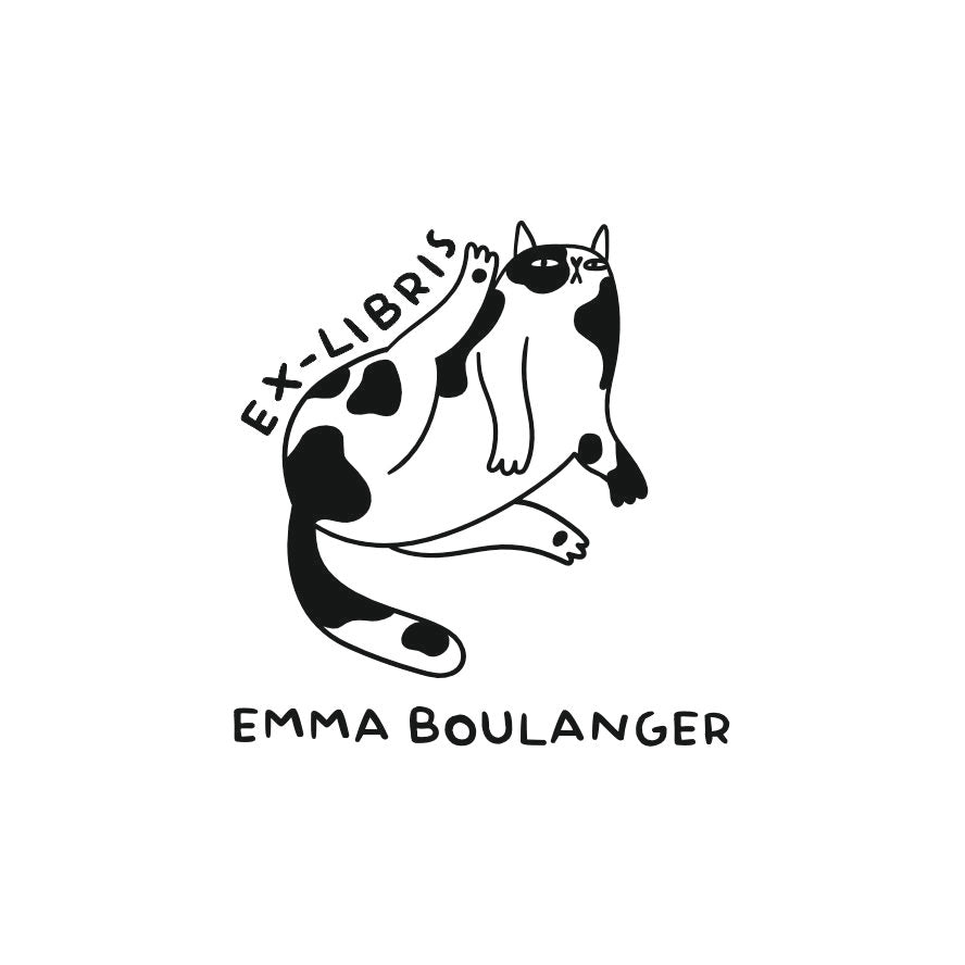 Tampon ex-libris chat impertinent VG5