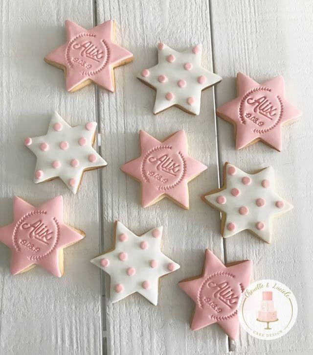 Tampon biscuit baptême Alix sur mesure pour personnaliser sablés, DIY biscuit personnalisé, tampon biscuit personnalisé, tampon anniversaire