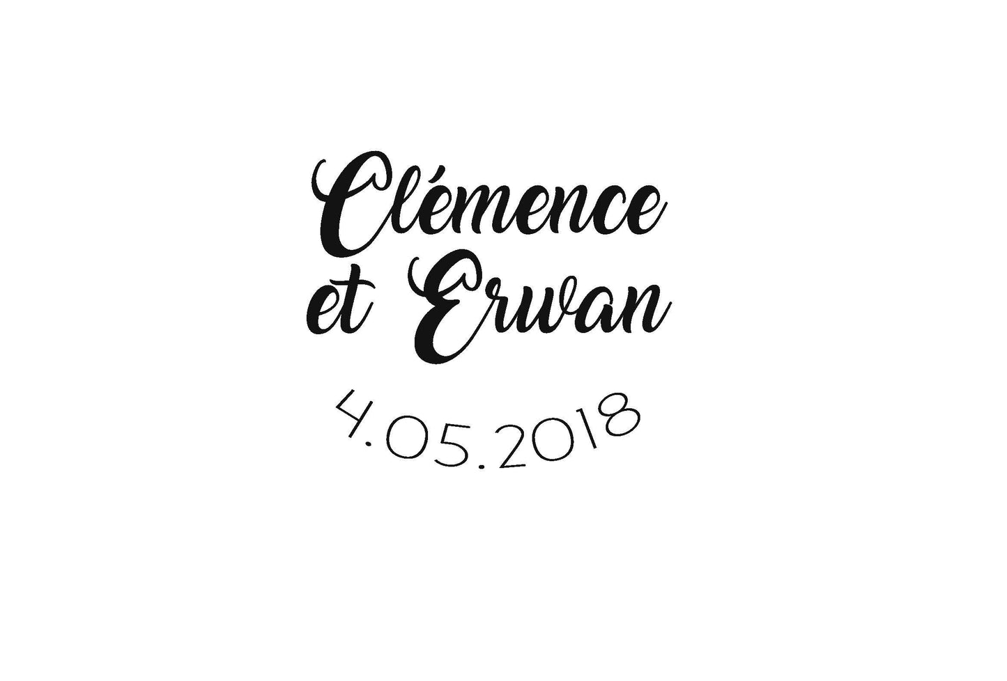 Tampon mariage Clémence & Erwan