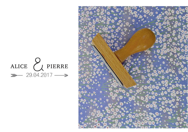 Tampon mariage Alice & Pierre