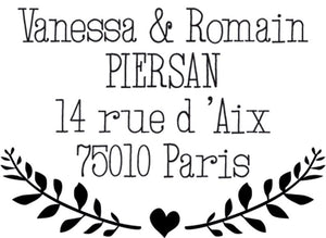 Tampon adresse sur-mesure A09