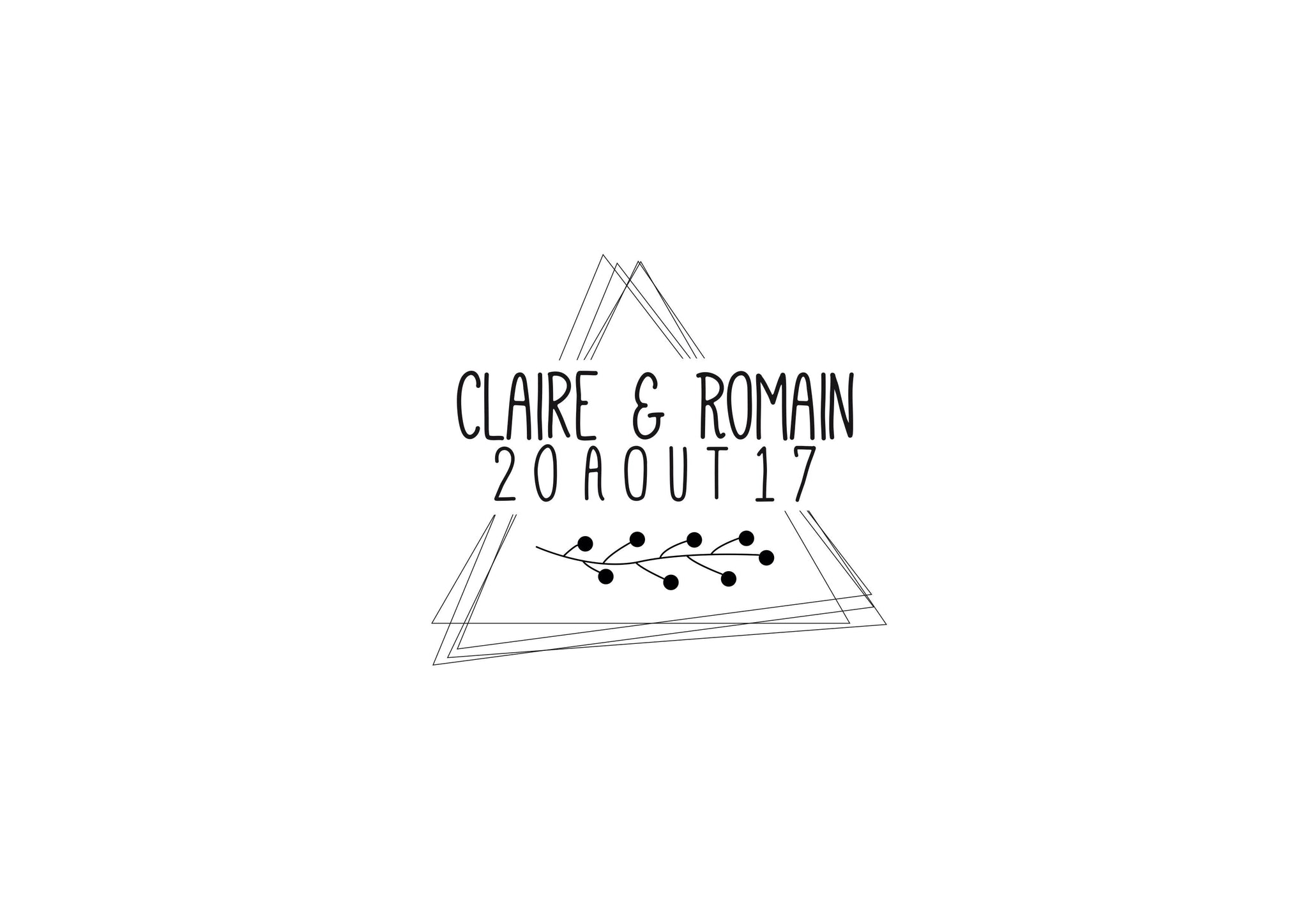 Tampon mariage Claire & Romain