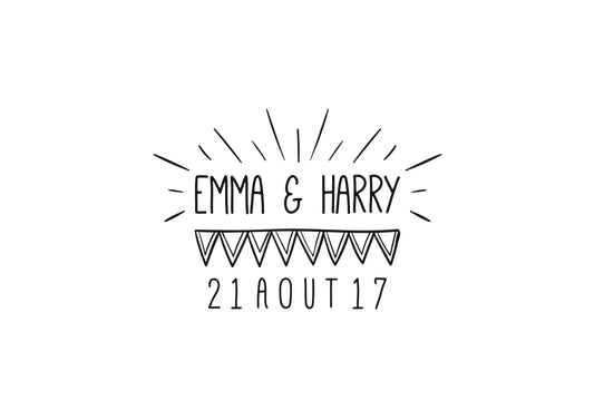 Tampon mariage Emma & Harry