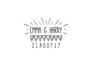 Tampon mariage Emma & Harry