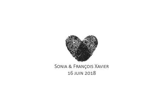 Tampon mariage Sonia & François Xavier