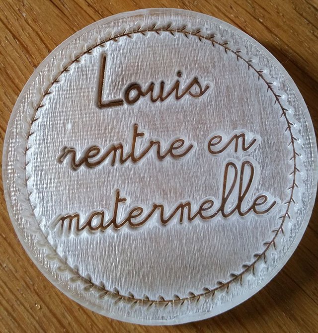 Tampon biscuit La rentrée, tampon biscuit sablé La rentrée, tampon sablé personnalisé avec prénom "rentre en maternelle" ou "rentre en CP"