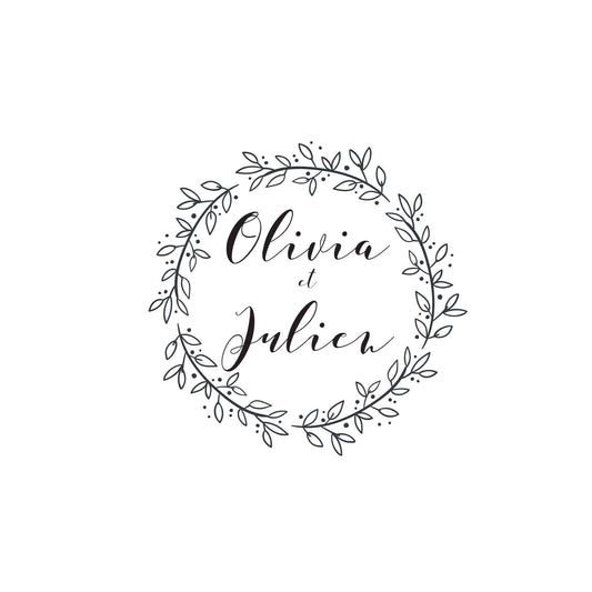 Tampon mariage Olivia & Julien