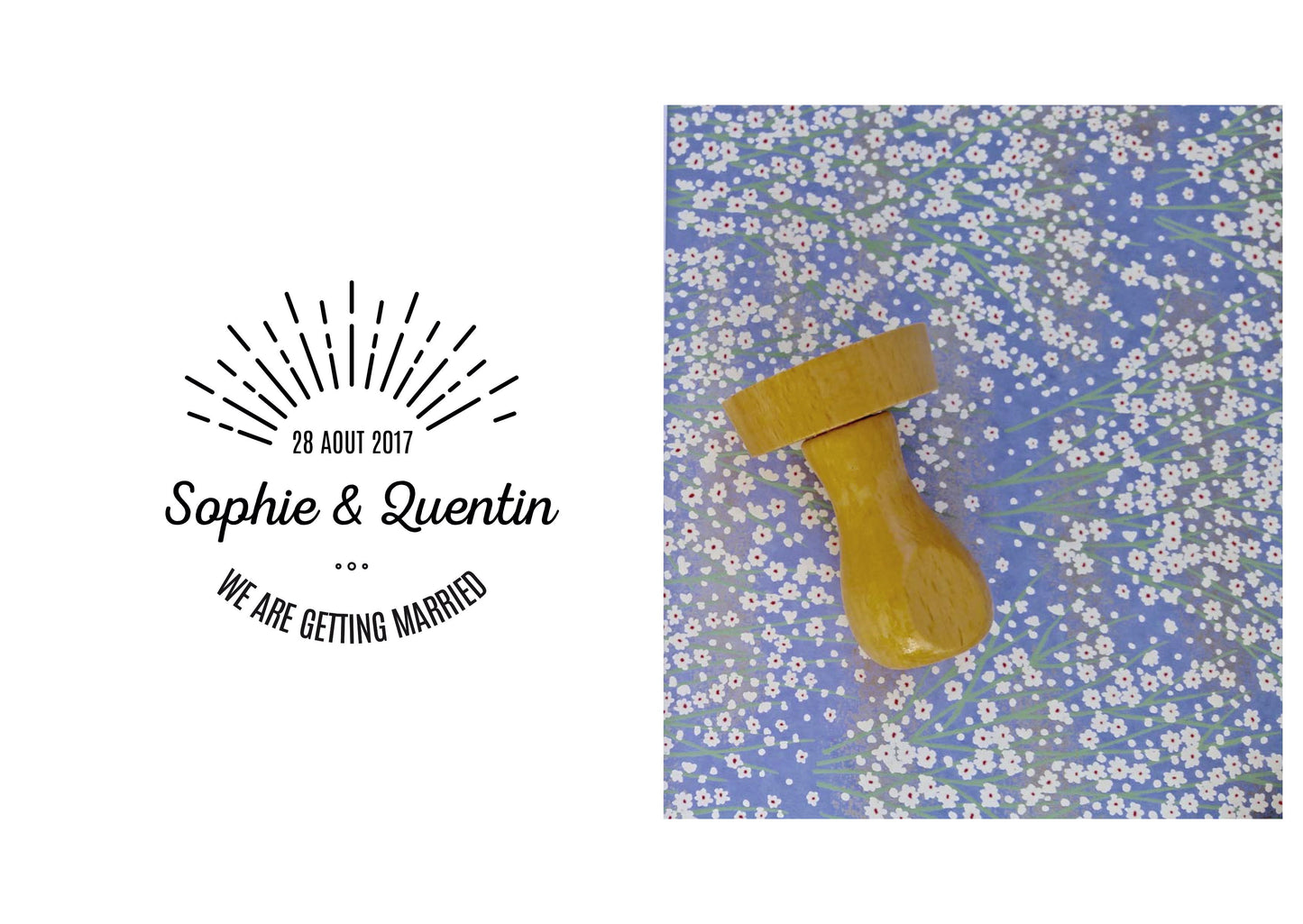 Tampon mariage Sophie & Quentin