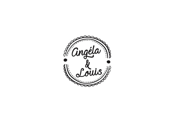 Tampon biscuit mariage Angéla et Louis avec monture sur mesure pour personnaliser vos sablés ou cookies, vos biscuits seront absolument uniques
