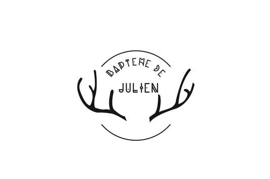 Tampon baptême personnalisé Julien