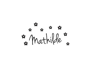 Tampon baptême personnalisé Mathilde