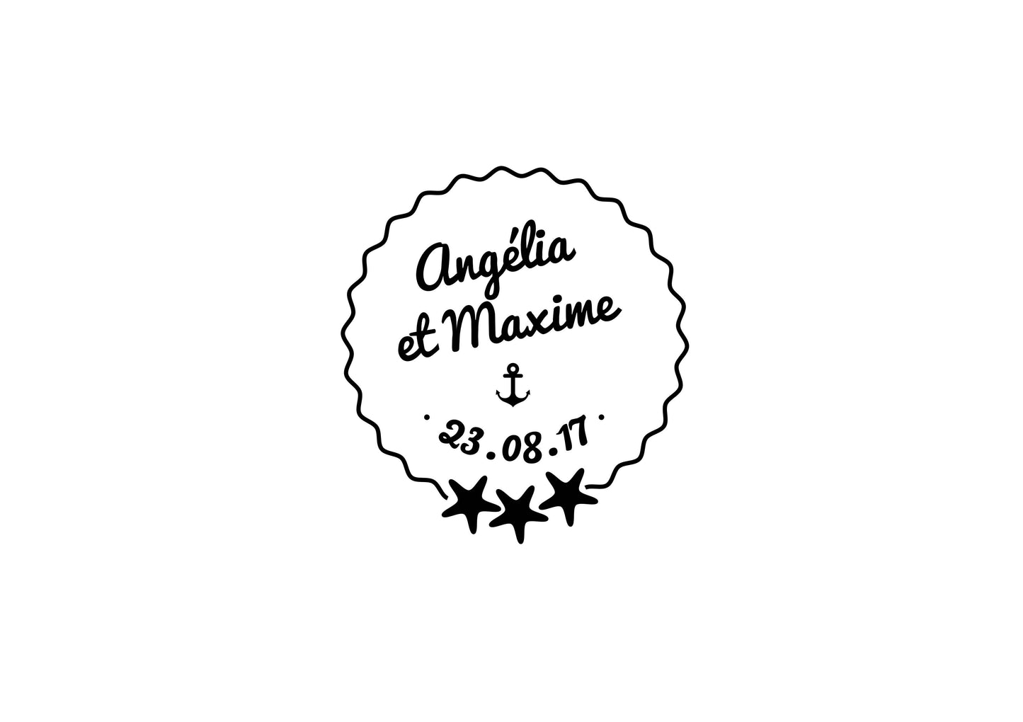 Tampon mariage Angélia & Maxime