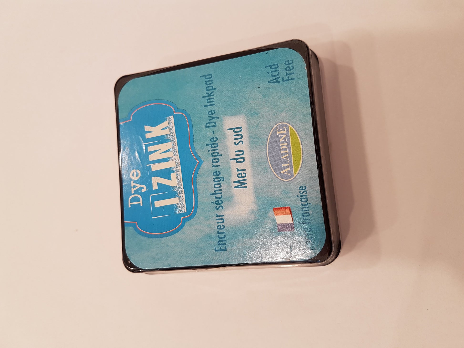 encreur izink séchage rapide pour tampon bois couleur mer du sud