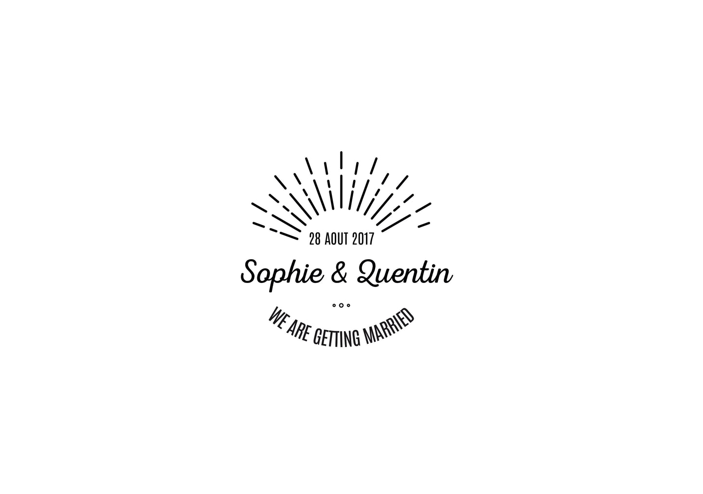 Tampon mariage Sophie & Quentin