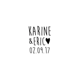 Tampon mariage Karine & Eric