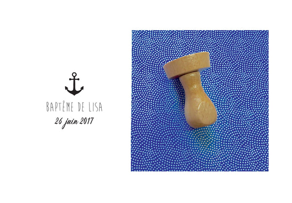 Tampon baptême personnalisé Lisa