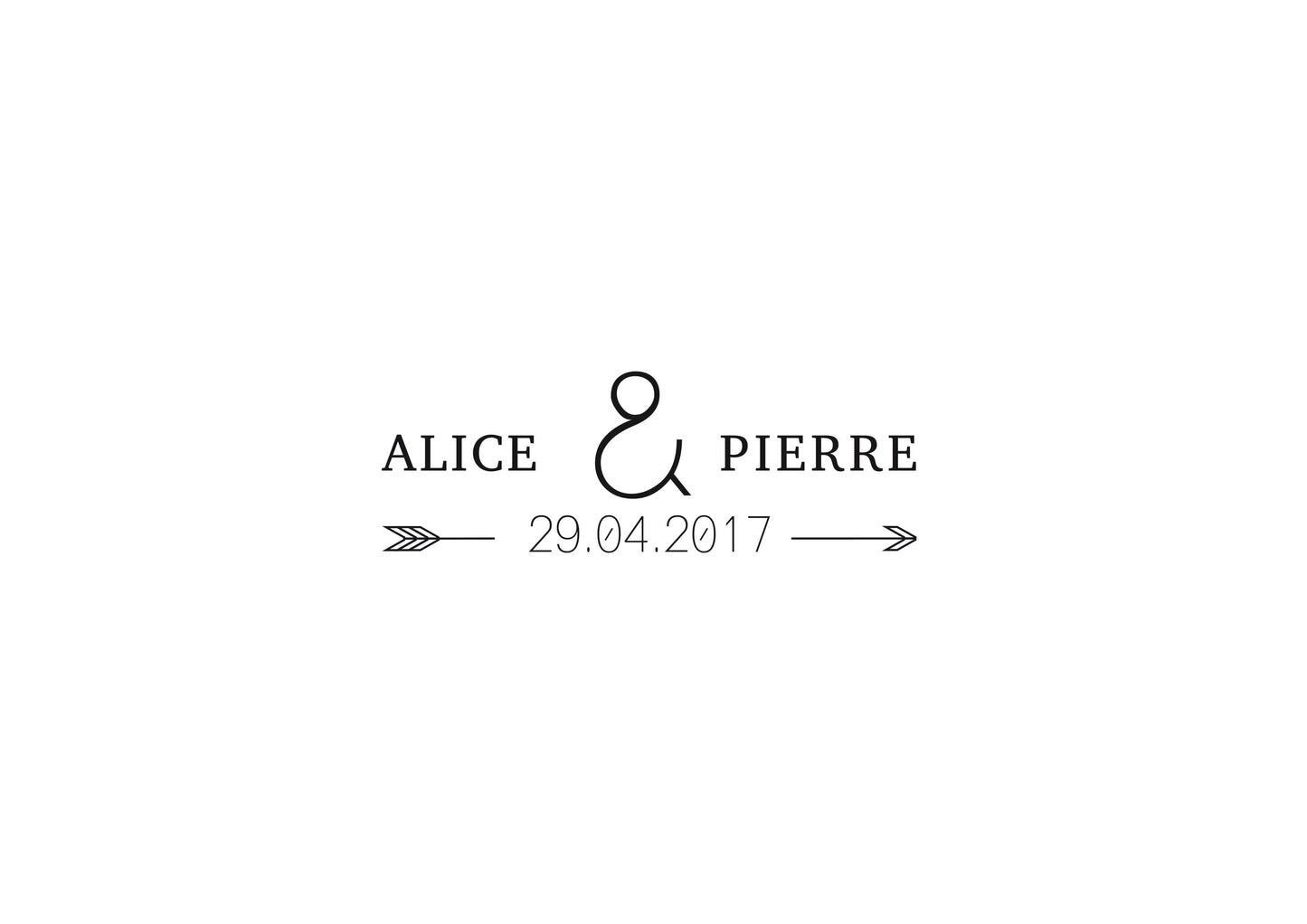 Tampon mariage Alice & Pierre