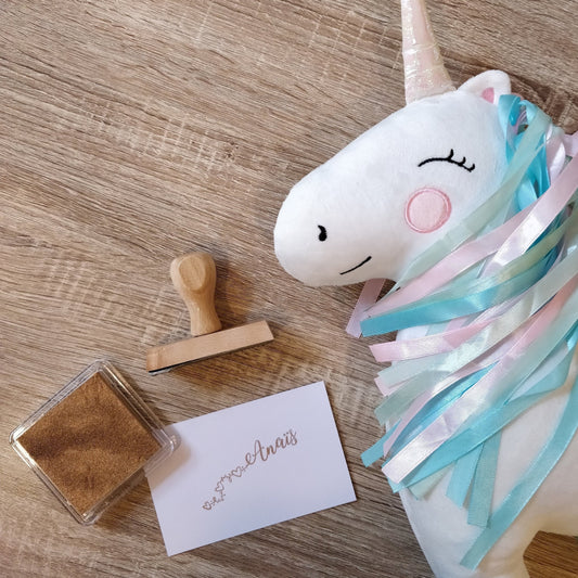 Tampon baptême personnalisé Anaïs